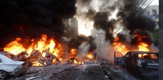 Car Bomb in South Beirut  January 2014