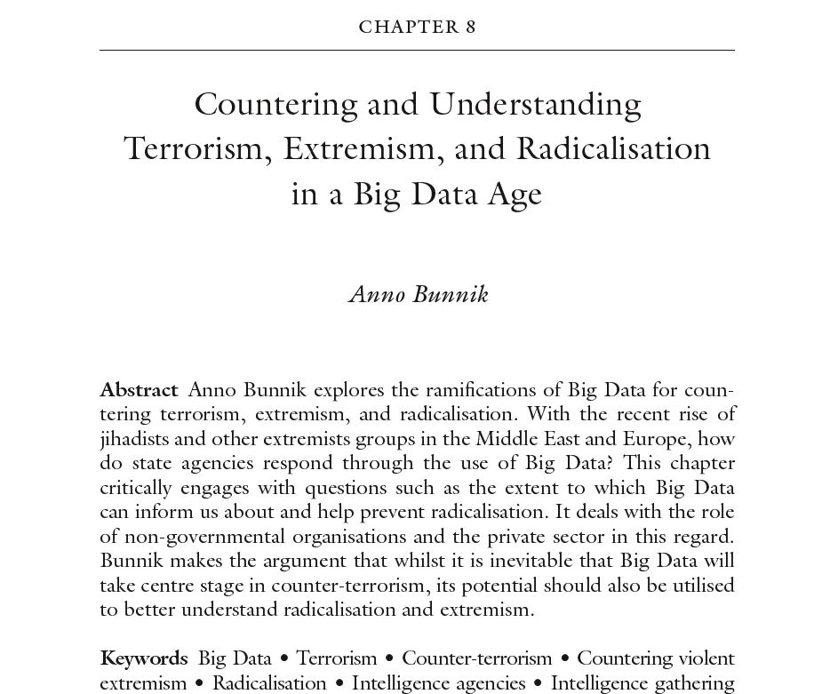 Big Data and Security, Terrorism and Radicalisation – EURABIST.com